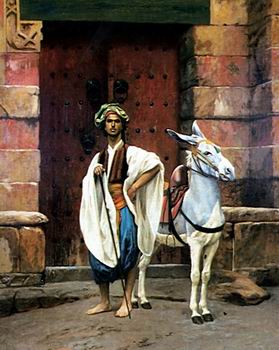 Arab or Arabic people and life. Orientalism oil paintings  488